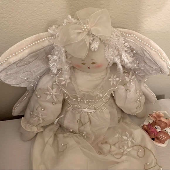 Soft Sculpture Angel Doll Christmas - Picture 8 of 10